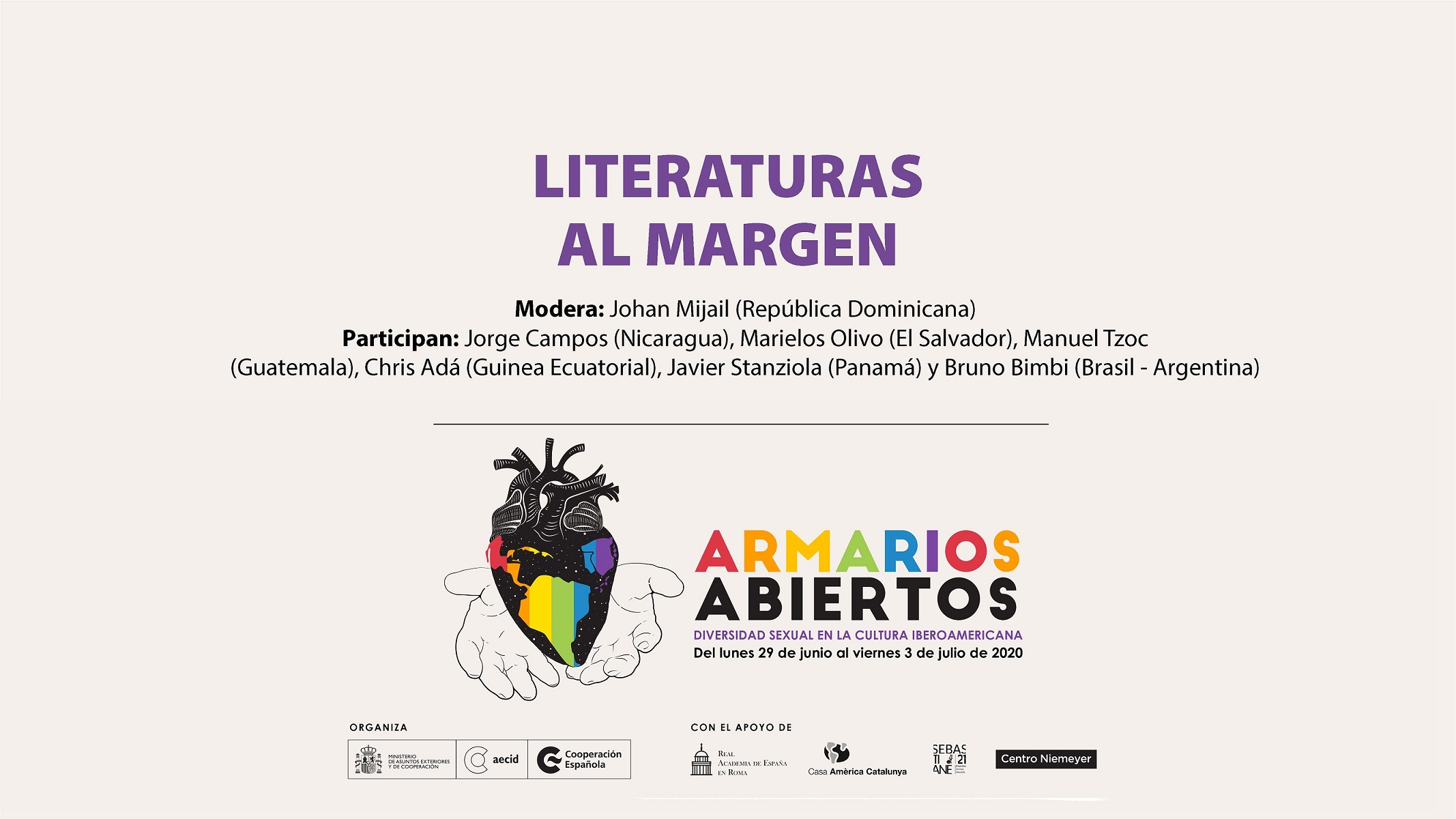 Armarios Abiertos Literaturas al margen