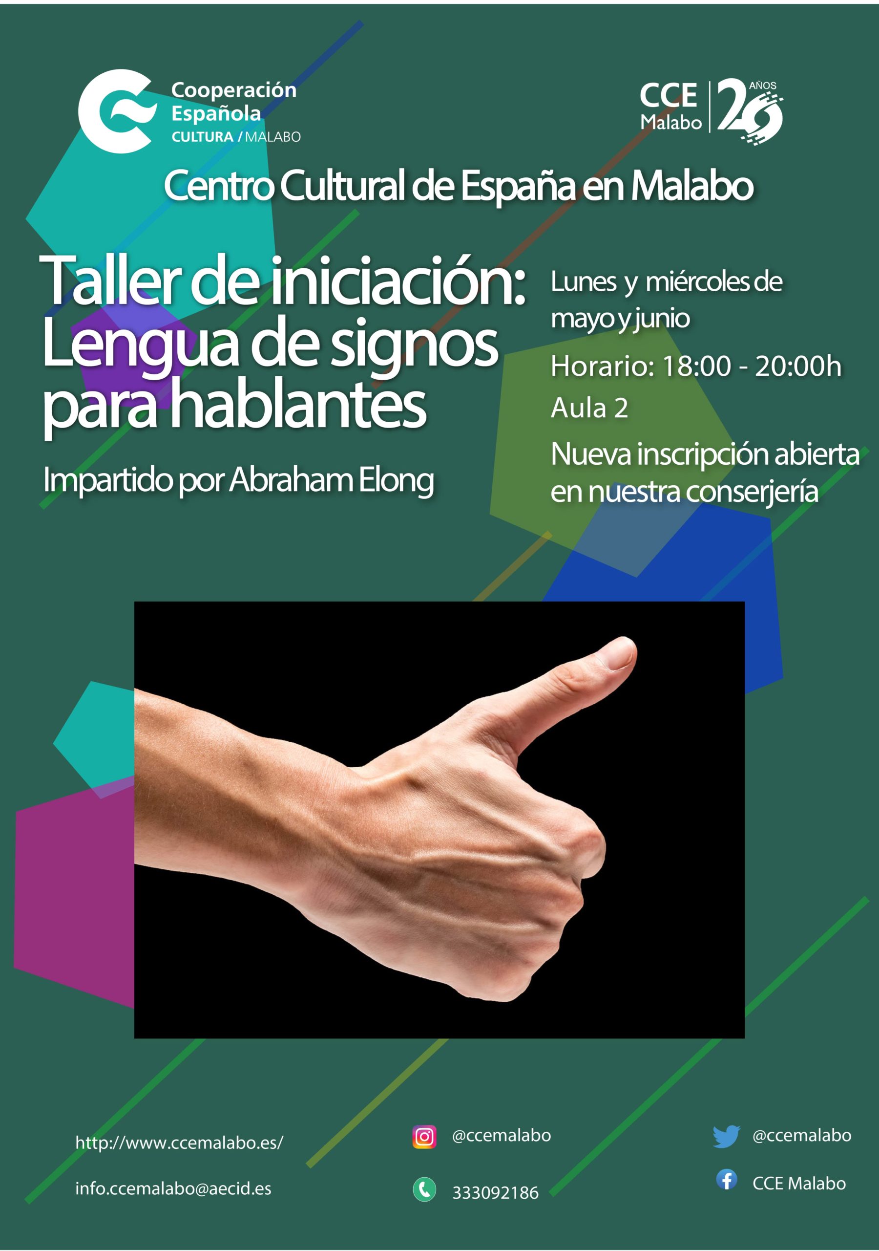 Taller de Iniciacin Lengua de signos para hablantes