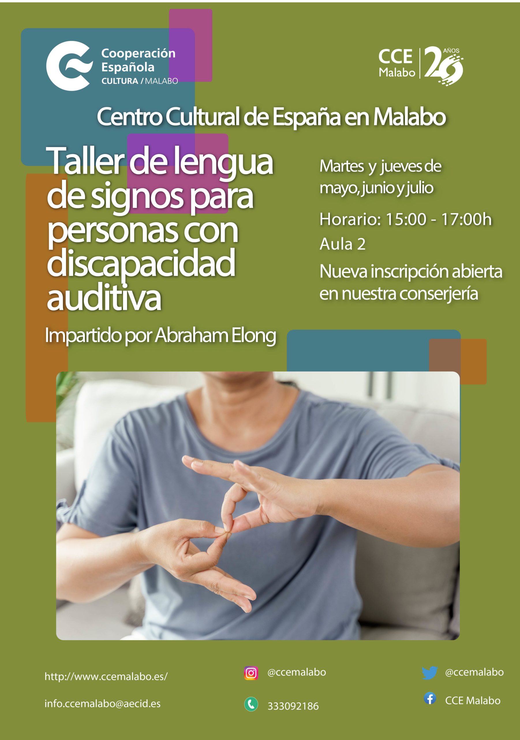 Taller de lengua de signos para personas con discapacidad auditiva