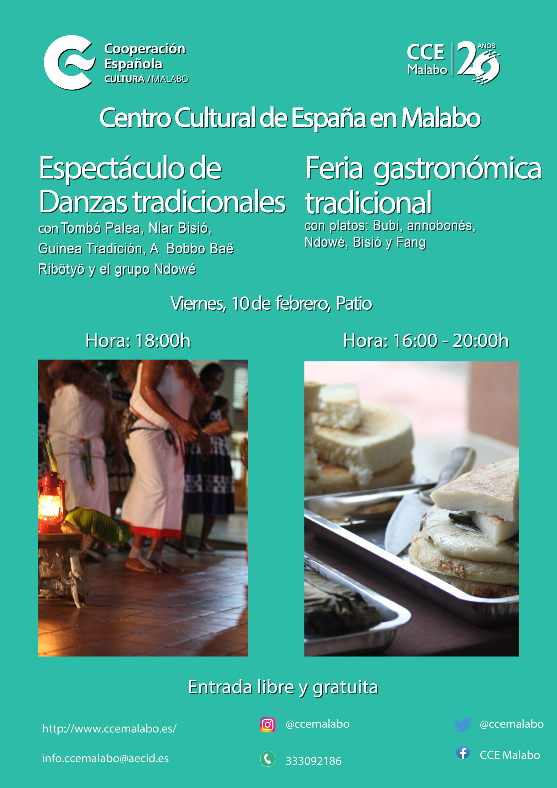 Espectculo de Danzas tradicionales y Feria Gastronmica tradicional