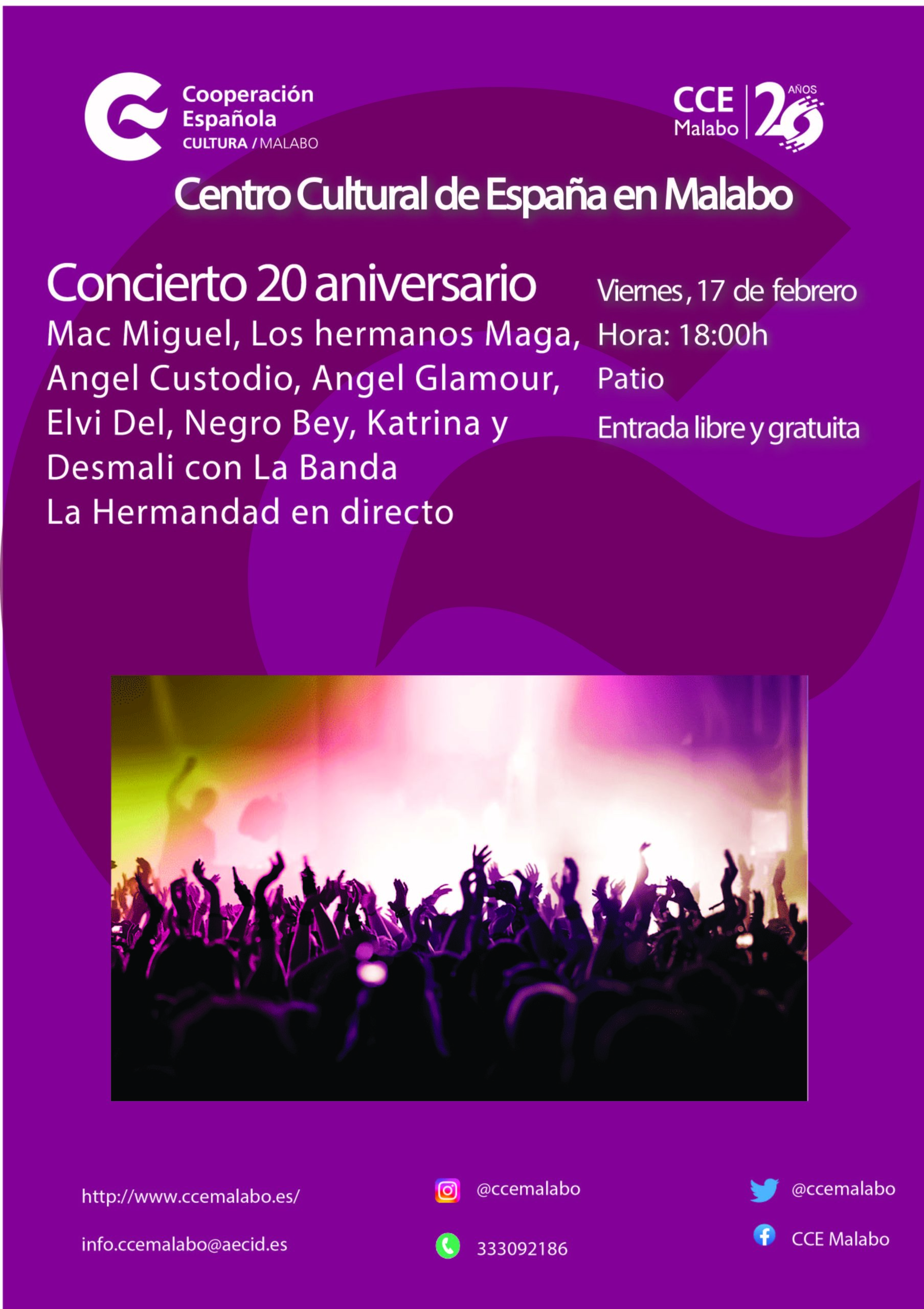 Concierto 20 aniversario del Centro Cultural de Espaa en Malabo