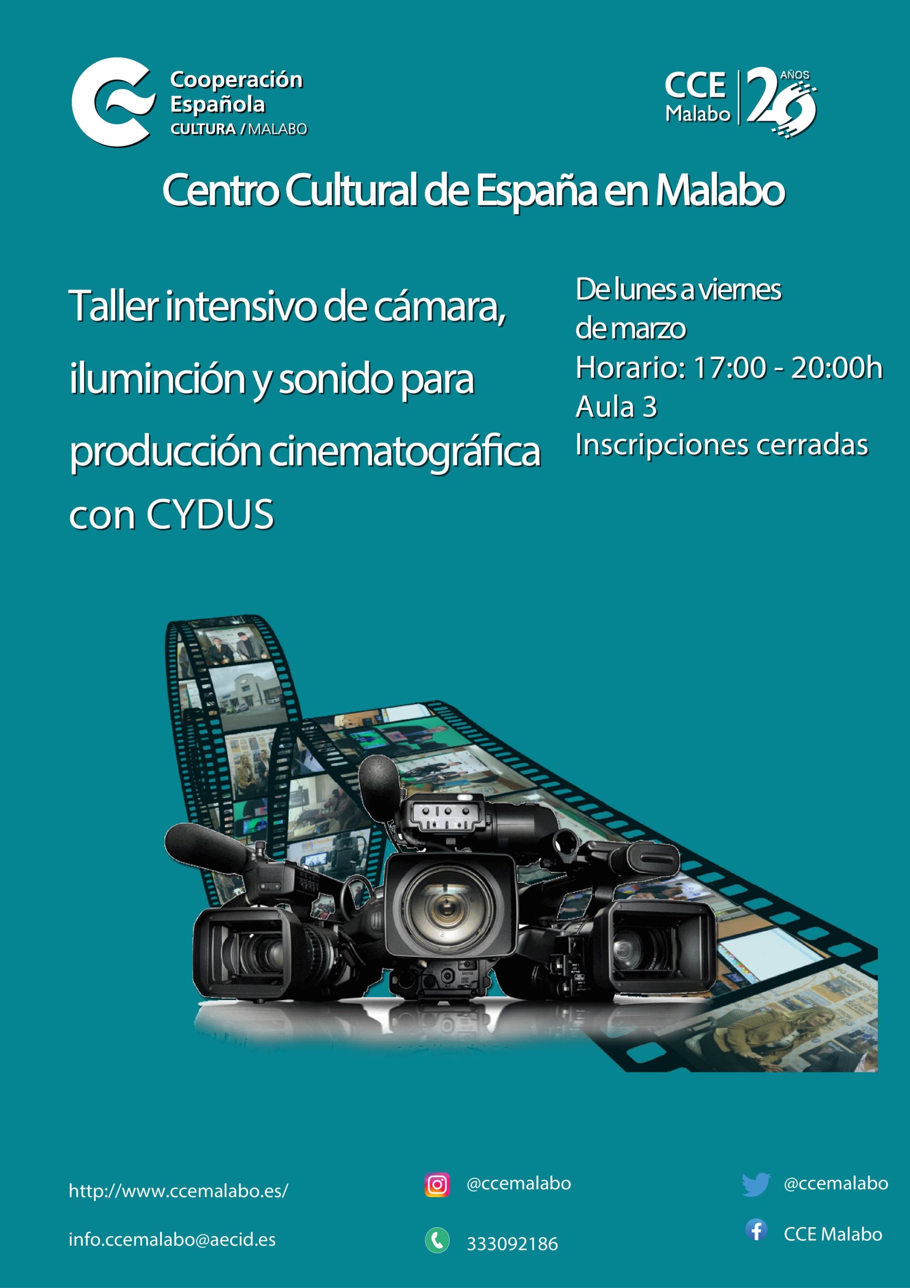 Taller intensivo de cmara iluminacin y sonido para producciones cinematogrfica
