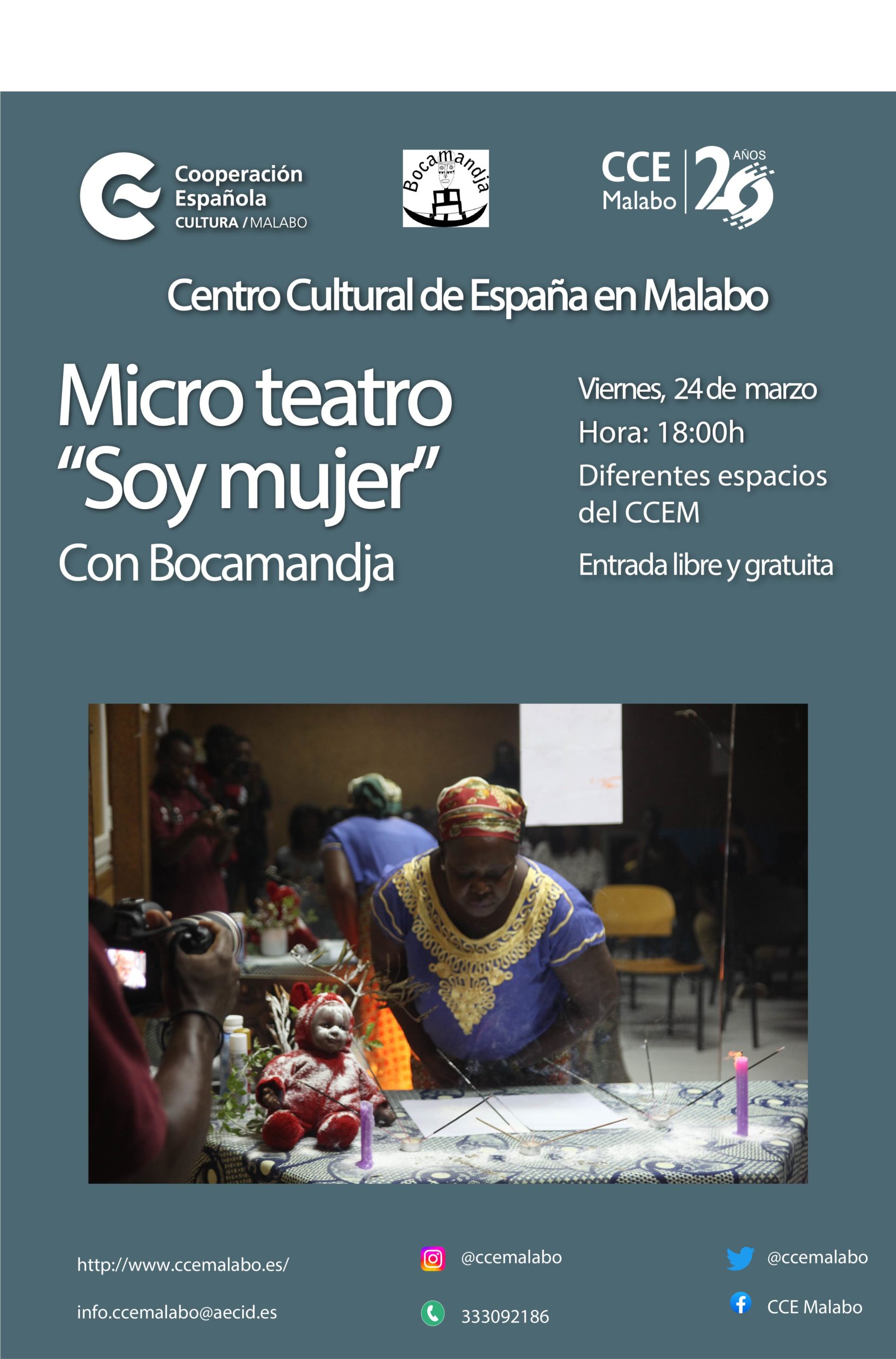Micro teatro Soy mujer con Bocamandja