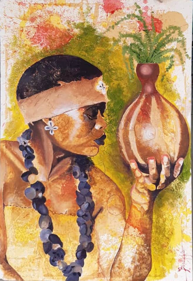 Exposición de pintura Maió Ö Mmë Bóte (Rito de la fertilidad y la abundancia)