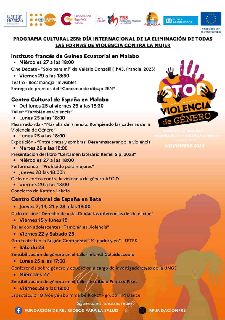 PROGRAMA CULTURAL 25N DA INTERNACIONAL DE LA ELIMINACIN DE TODAS LAS FORMAS DE VIOLENCIA CONTRA LA MUJER