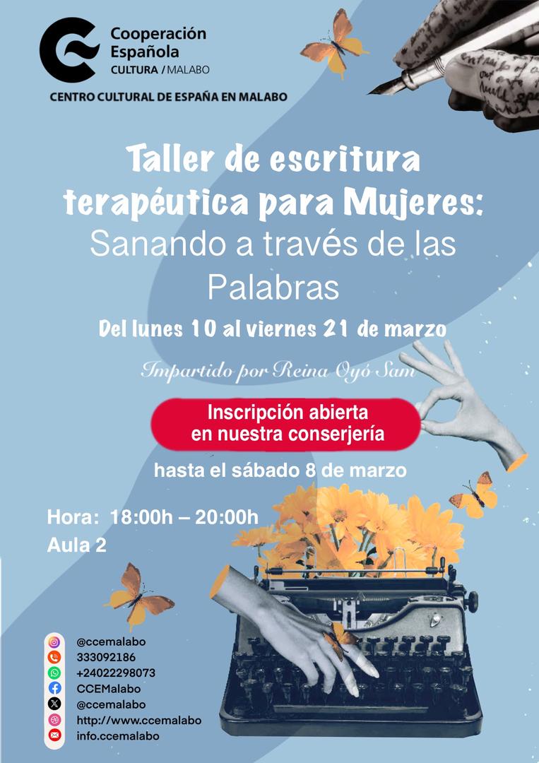 Taller de escritura teraputica para Mujeres sanando a travs de la palabras