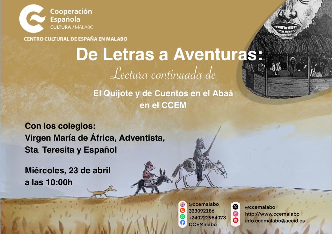 De letras a Aventuras Lectura continuada de El Quijote y de Cuentos de Aba en el CCEM