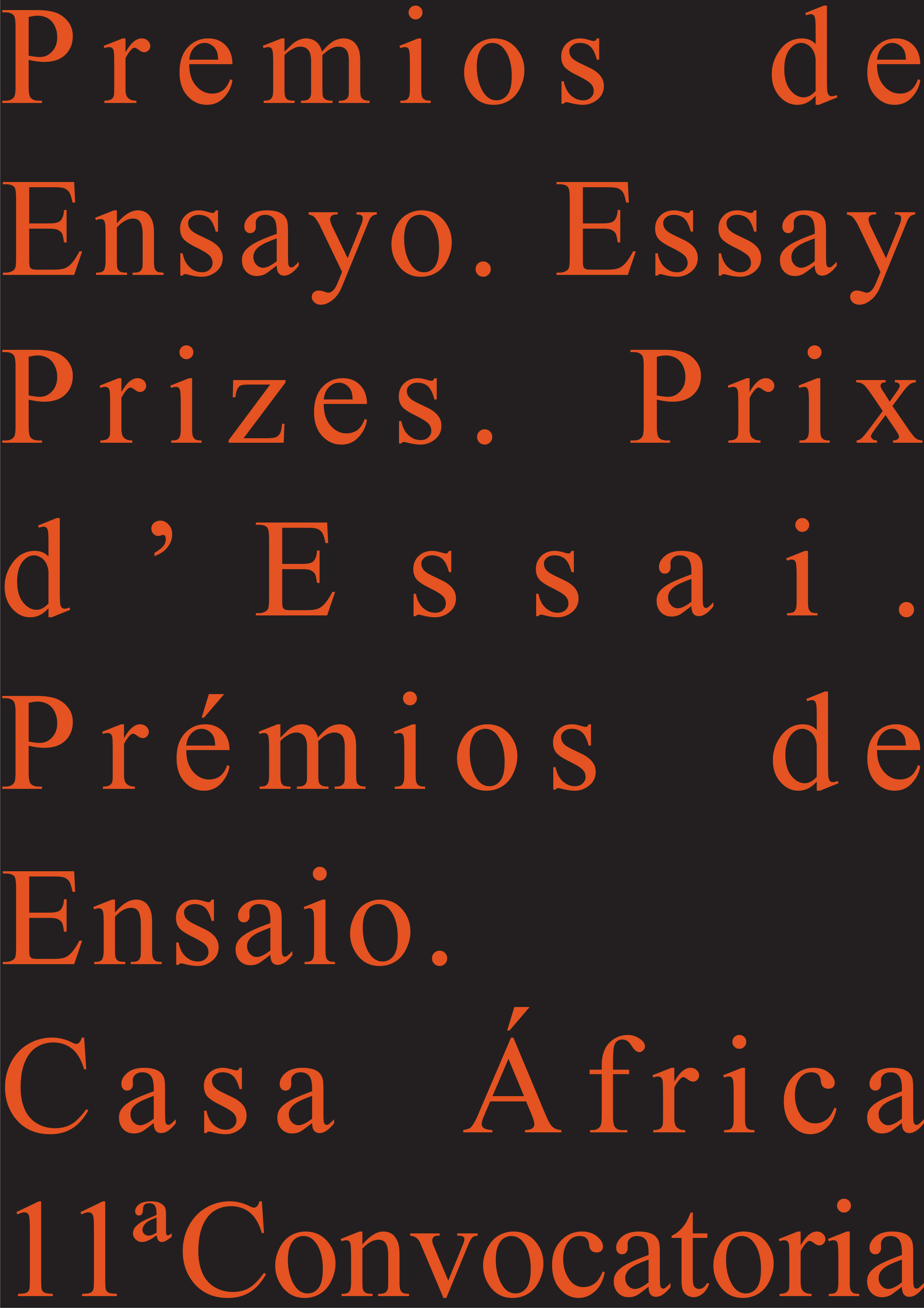 11 Convocatoria de los Premios Ensayo Casa frica Agenda 2030 frica en el camino de los ODS