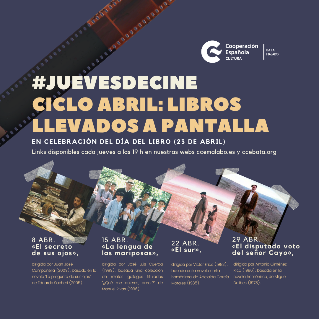 Ciclo de cine abril libros llevados a la pantalla