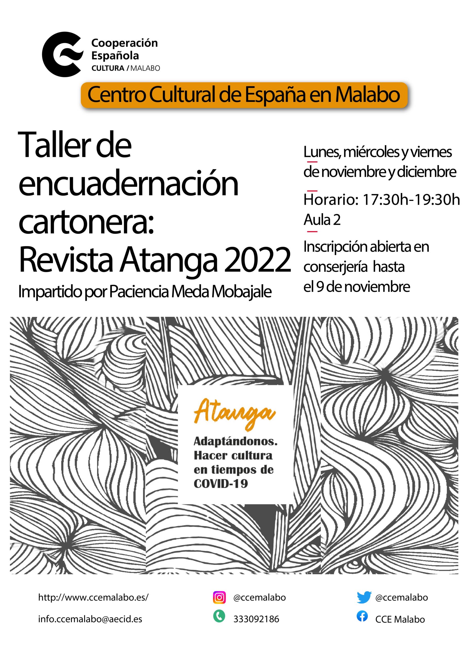 Taller de encuadernacin cartonera Revista Atanga