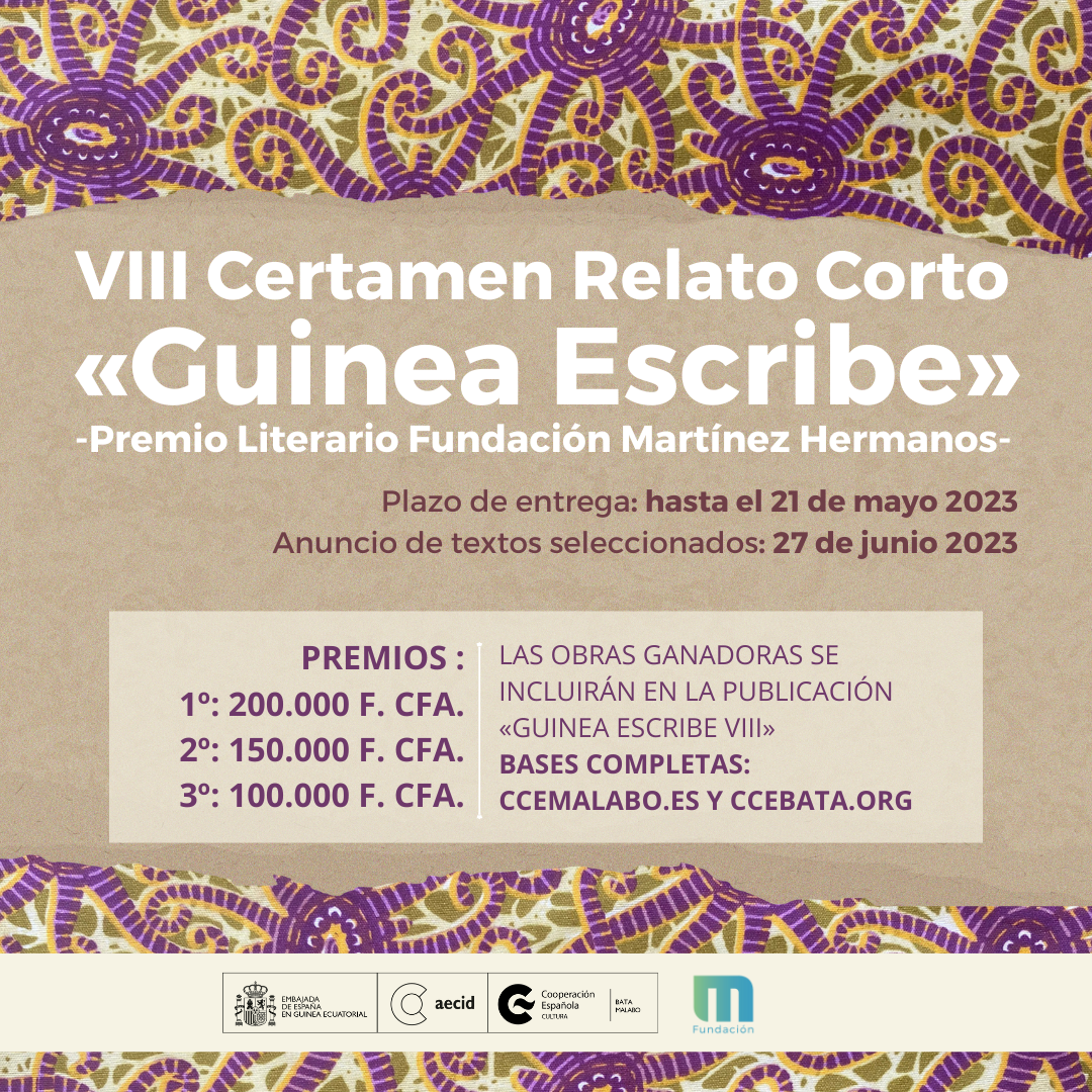VIII CERTAMEN DE RELATO CORTO GUINEA ESCRIBE 2023