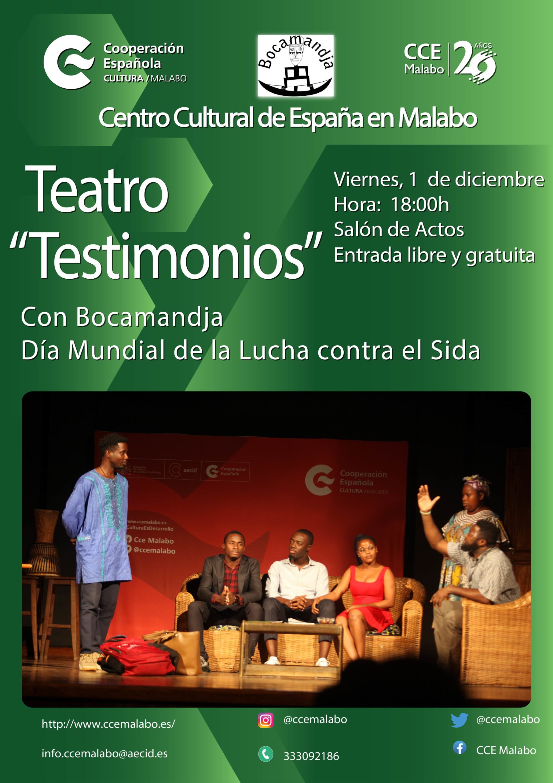 Teatro Testimonios con Bocamandja