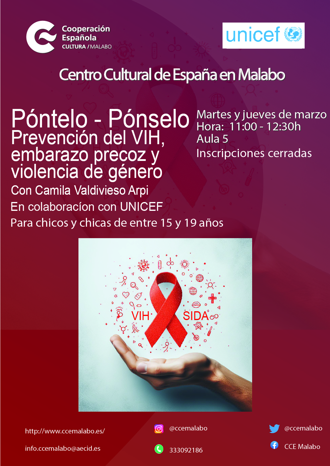 Pntelo Pnselo Prevencin del VIH embarazo precoz y violencia de gnero
