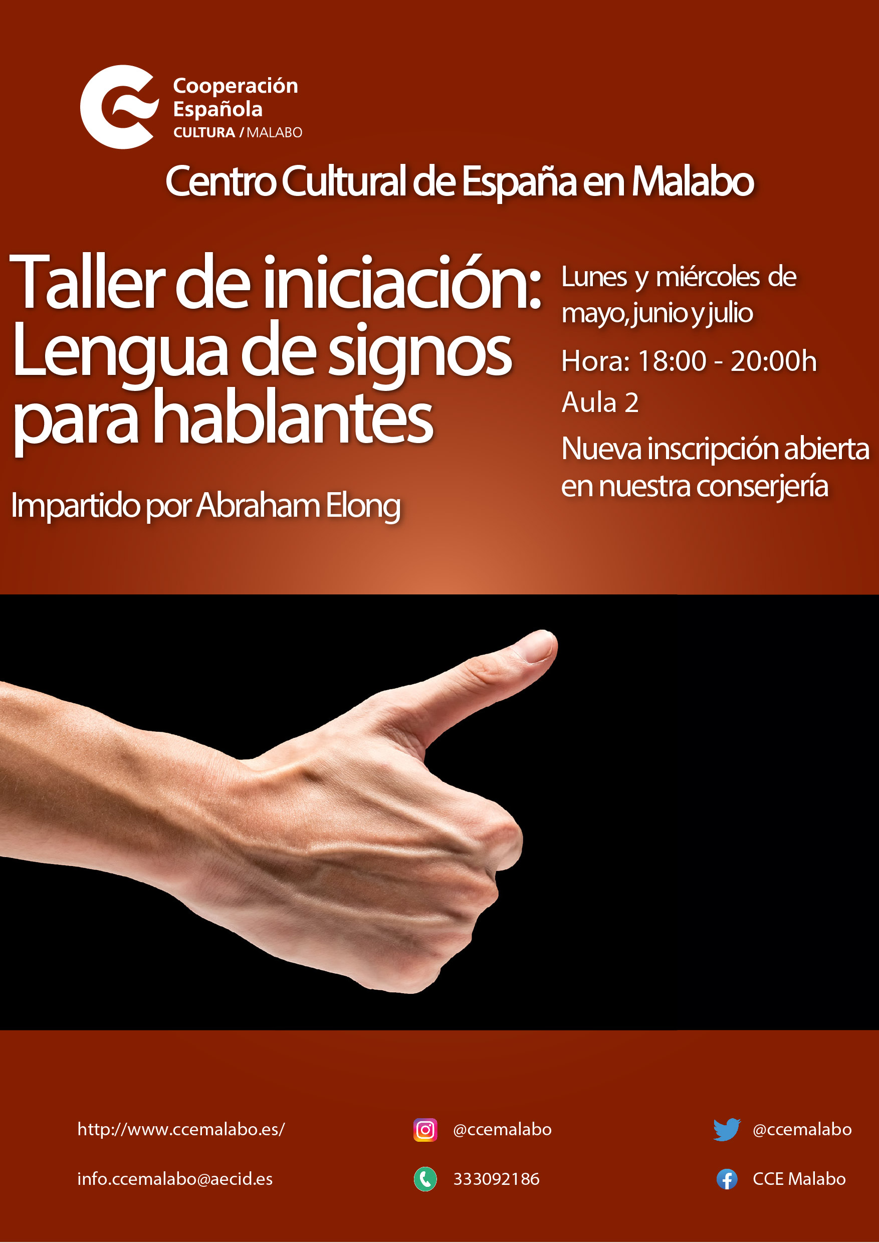 Taller de lengua de signos para hablantes