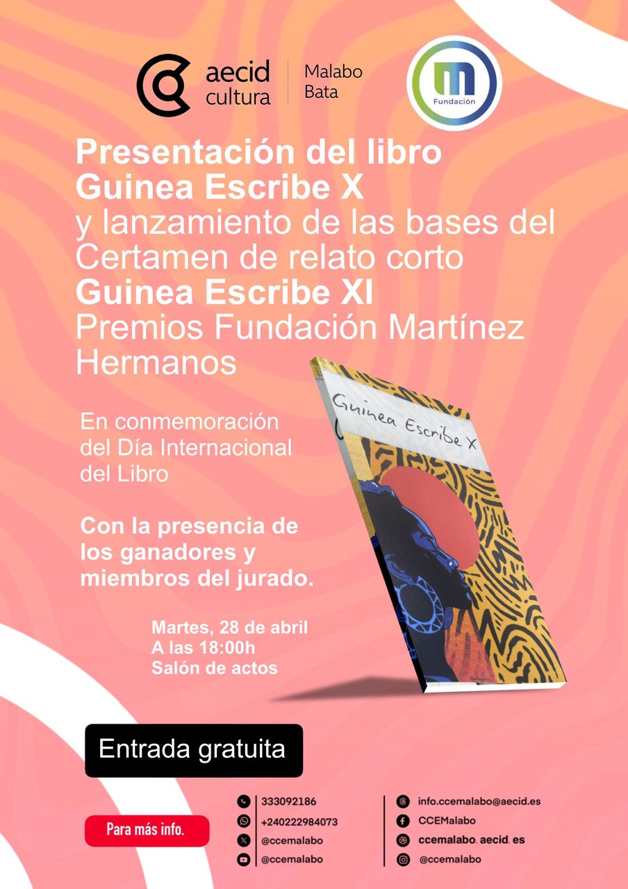XI CERTAMEN DE RELATO CORTO «GUINEA ESCRIBE» - PREMIO LITERARIO FUNDACIÓN MARTÍNEZ HERMANOS