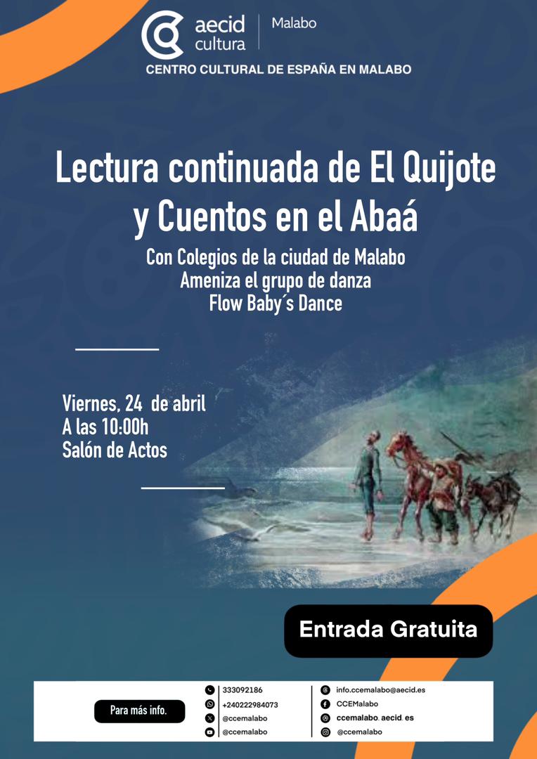 Lectura continuada de El Quijote y Cuentos en el Abaá