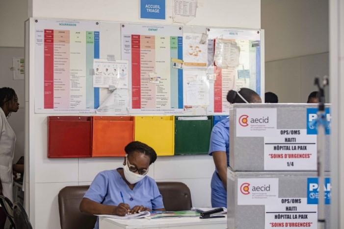 Service d'admission de l'Hôpital La Paix